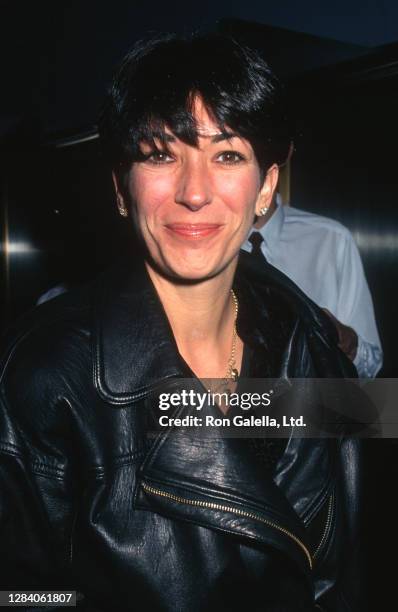 Ghislaine Maxwell attends "Chinese Box" Screening at the Paris Theater in New York City on November 22, 1997.