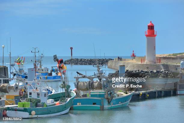 ile d'oléron, la cotinière, the fishing port. - oléron stock pictures, royalty-free photos & images