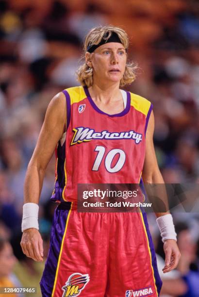 Nancy Lieberman, Guard for the Phoenix Mercury during the WNBA Western Conference basketball game against the Los Angeles Sparks on 18th August 1997...