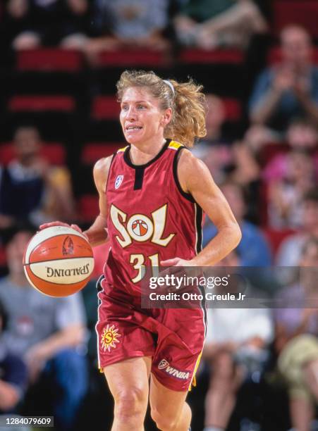 Debbie Black, Guard for the Miami Sol during the WNBA Western Conference basketball game against the Seattle Storm on 30th July 2000 at the Key Arena...