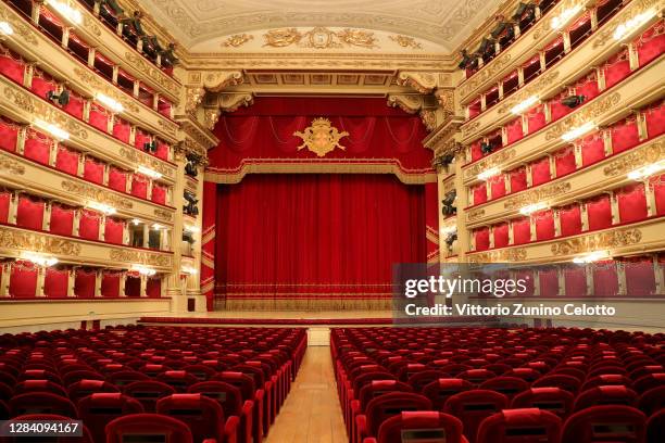 General view of Teatro Alla Scala on November 05, 2020 in Milan, Italy.