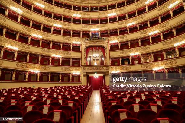 General view of Teatro Alla Scala on November 05, 2020 in Milan, Italy.