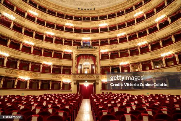 General view of Teatro Alla Scala on November 05, 2020 in Milan, Italy.