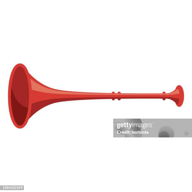 vuvuzela icon on transparent background - vuvuzela stock illustrations