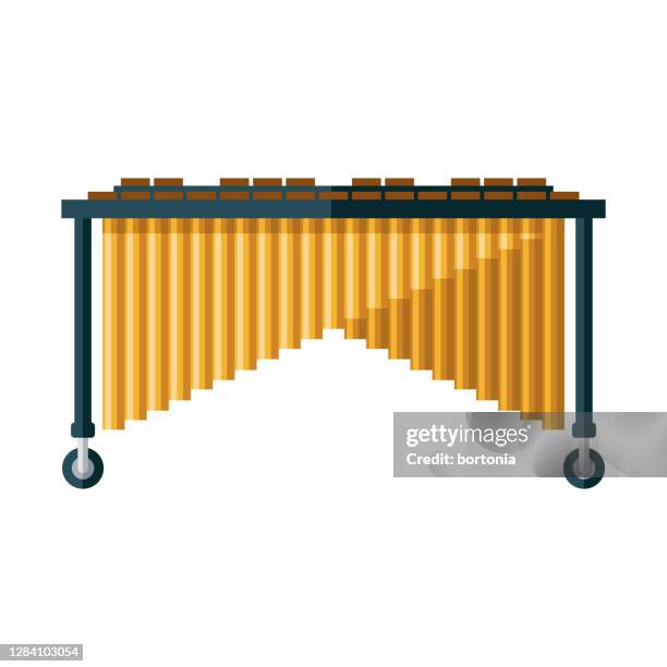 marimba icon on transparent background - marimba stock illustrations