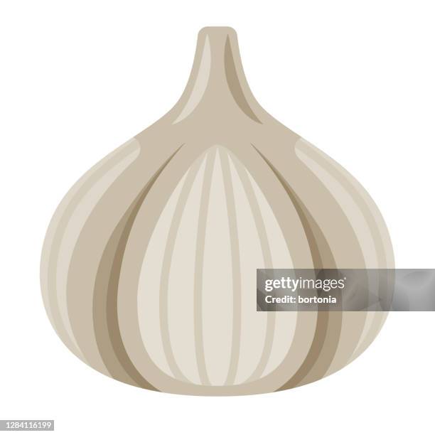 garlic icon on transparent background - garlic stock illustrations