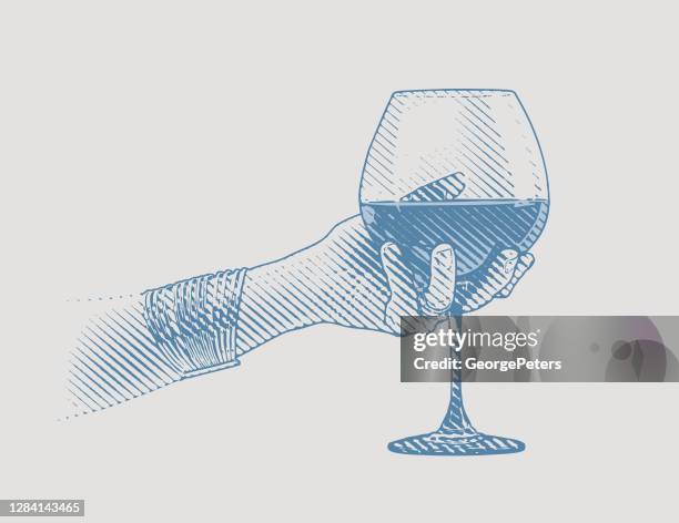 baumzweig mit beeren - blauer spätburgunder traube stock-grafiken, -clipart, -cartoons und -symbole