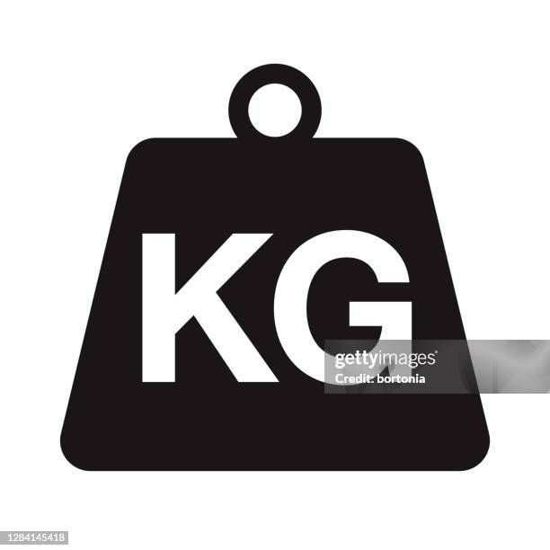 kilogram icon on transparent background - kilogram stock illustrations