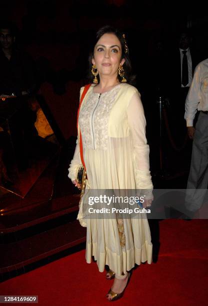 Nita Ambani attends the Shabana Azmi's birthday celebration on September 18, 2010 in Mumbai, India