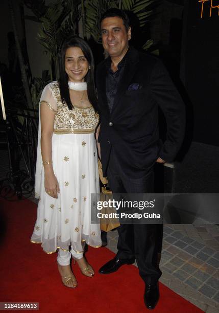 Zenobia Irani and Boman Irani attend the Shabana Azmi's birthday celebration on September 18, 2010 in Mumbai, India