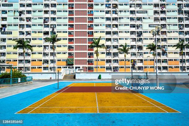 oldest public housing estates, choi hung estates, hong kong - hong kong residential building stock pictures, royalty-free photos & images