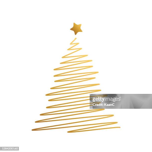 ilustraciones, imágenes clip art, dibujos animados e iconos de stock de el árbol de navidad. plantilla de tarjeta de felicitación de temporada. ilustración de stock - christmas tree