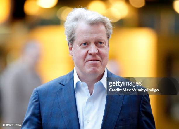 Earl Charles Spencer attends the ICAP charity day at ICAP on December 9, 2015 in London, England.