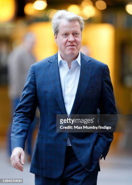 Earl Charles Spencer attends the ICAP charity day at ICAP on December 9, 2015 in London, England.