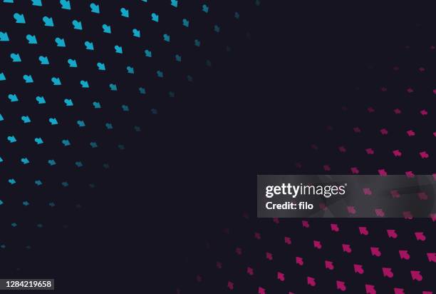 red blue arrow target pointing background abstract pattern - come on join us stock illustrations