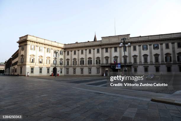 General view of a nearly empty Palazzo Reale on November 06, 2020 in Milan, Italy. The Italian regions of Calabria, Lombardy, Piedmont and Val...