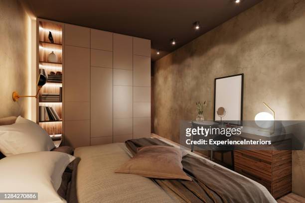 bedroom interior - closet stock pictures, royalty-free photos & images