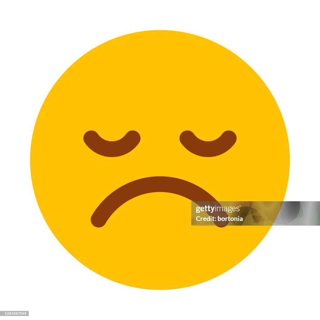 Sad Emoticon Icon On Transparent Background High-Res Vector Graphic - Getty  Images