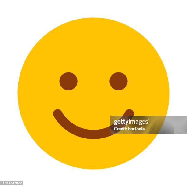 glücklich emoticon icon auf transparentem hintergrund - smiling stock-grafiken, -clipart, -cartoons und -symbole