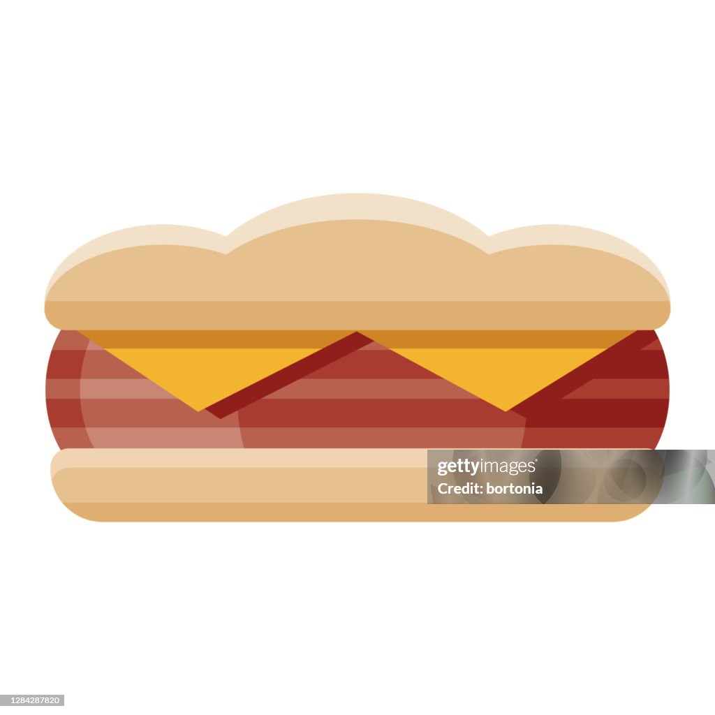 Corned Beef Sandwich Icon auf transparentem Hintergrund