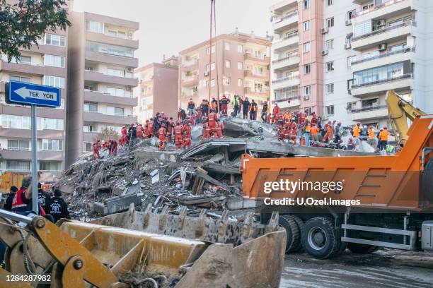 jordbävning 2020 i izmir, turkiet. - jordbävning bildbanksfoton och bilder