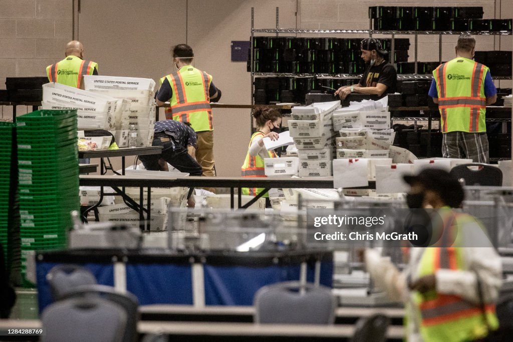 Mail-In Ballot Counting Continues In Philadelphia