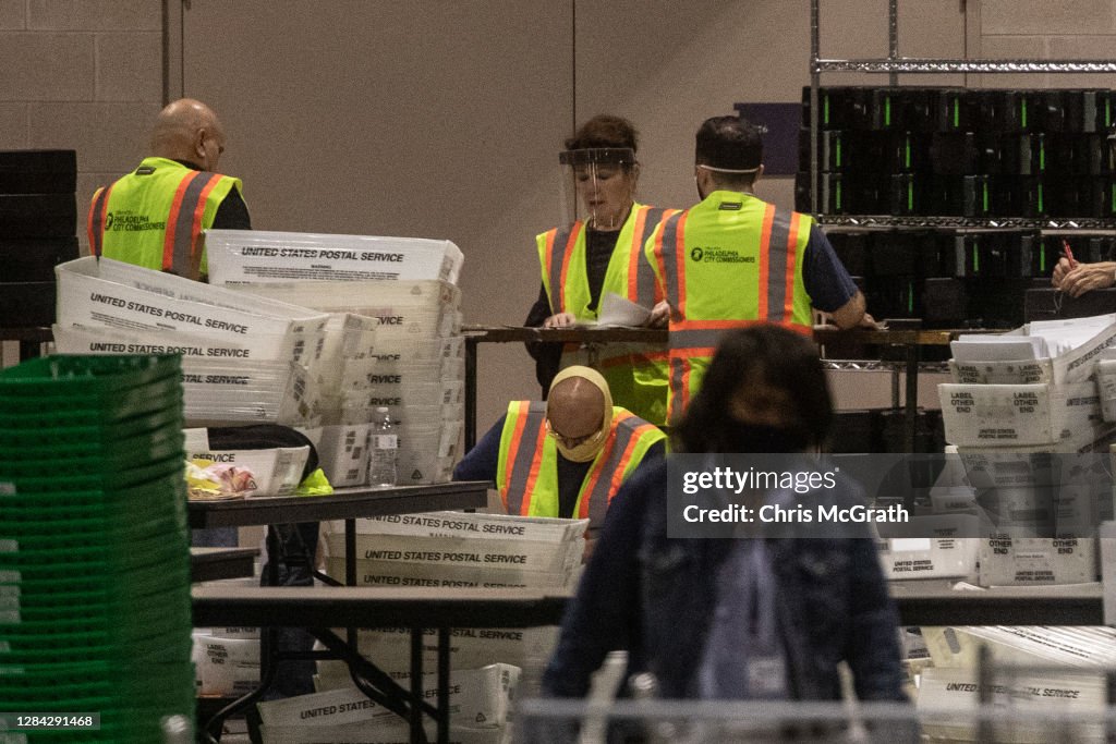 Mail-In Ballot Counting Continues In Philadelphia