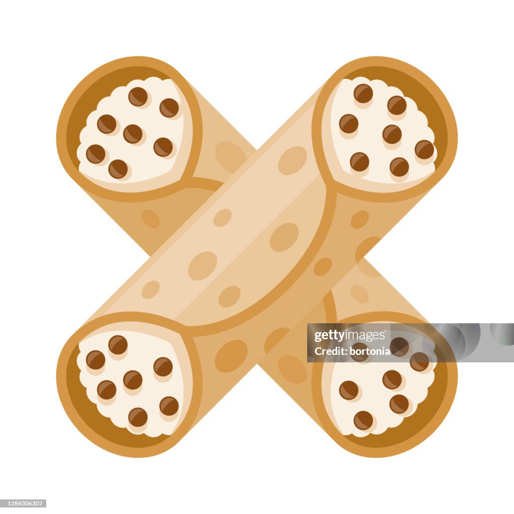 Icône Cannoli sur fond transparent
