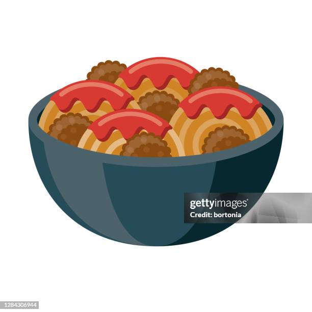 ilustraciones, imágenes clip art, dibujos animados e iconos de stock de icono de espaguetis y albóndigas sobre fondo transparente - spaghetti bolognese