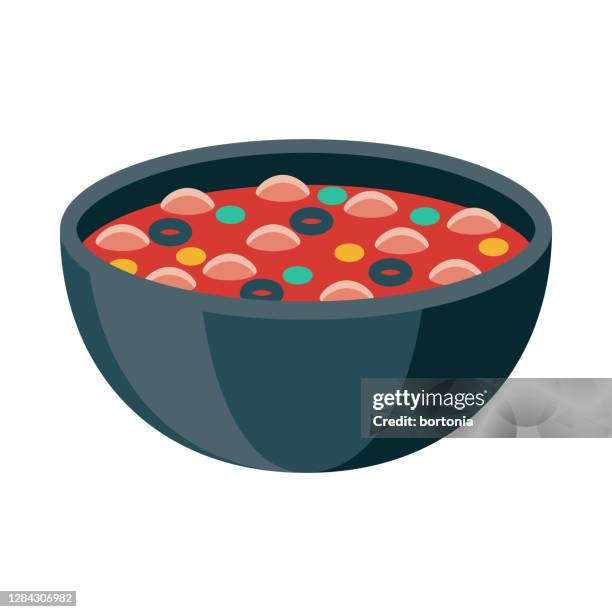 solyanka icon on transparent background - pickled cucumber soup stock illustrations