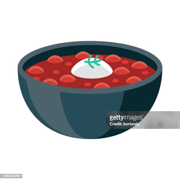 borscht icon on transparent background - borscht stock illustrations