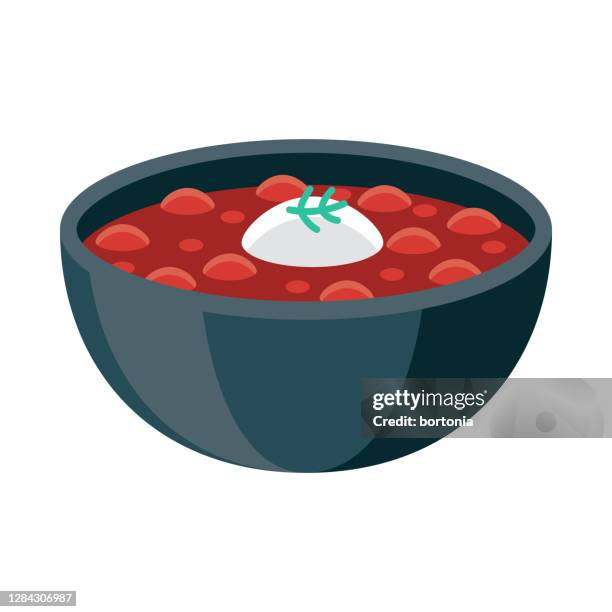 borscht icon on transparent background - beet stock illustrations