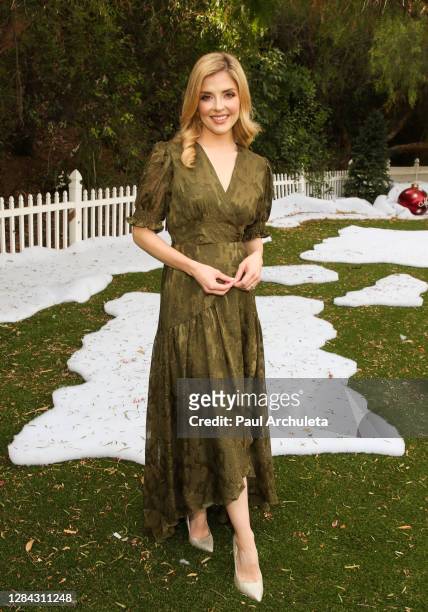 Actress Jen Lilley visits Hallmark Channel's "Home & Family" at Universal Studios Hollywood on November 06, 2020 in Universal City, California.