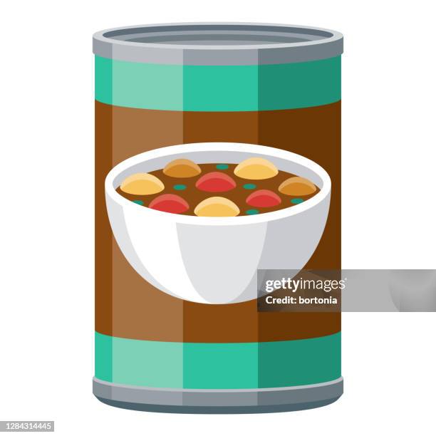 canned stew icon auf transparentem hintergrund - suppe stock-grafiken, -clipart, -cartoons und -symbole