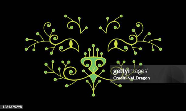 tiger - monster face vector stock illustrations