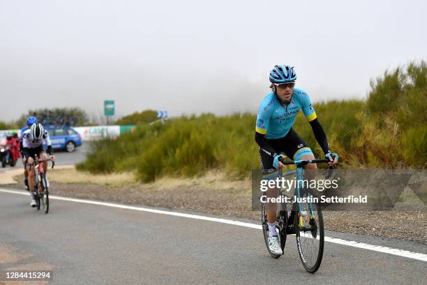 Ion Izagirre Insausti of Spain and Astana Pro Team / Mark Donovan of The United Kingdom and Team Sunweb / Gino Mader of Switzerland and NTT Pro...