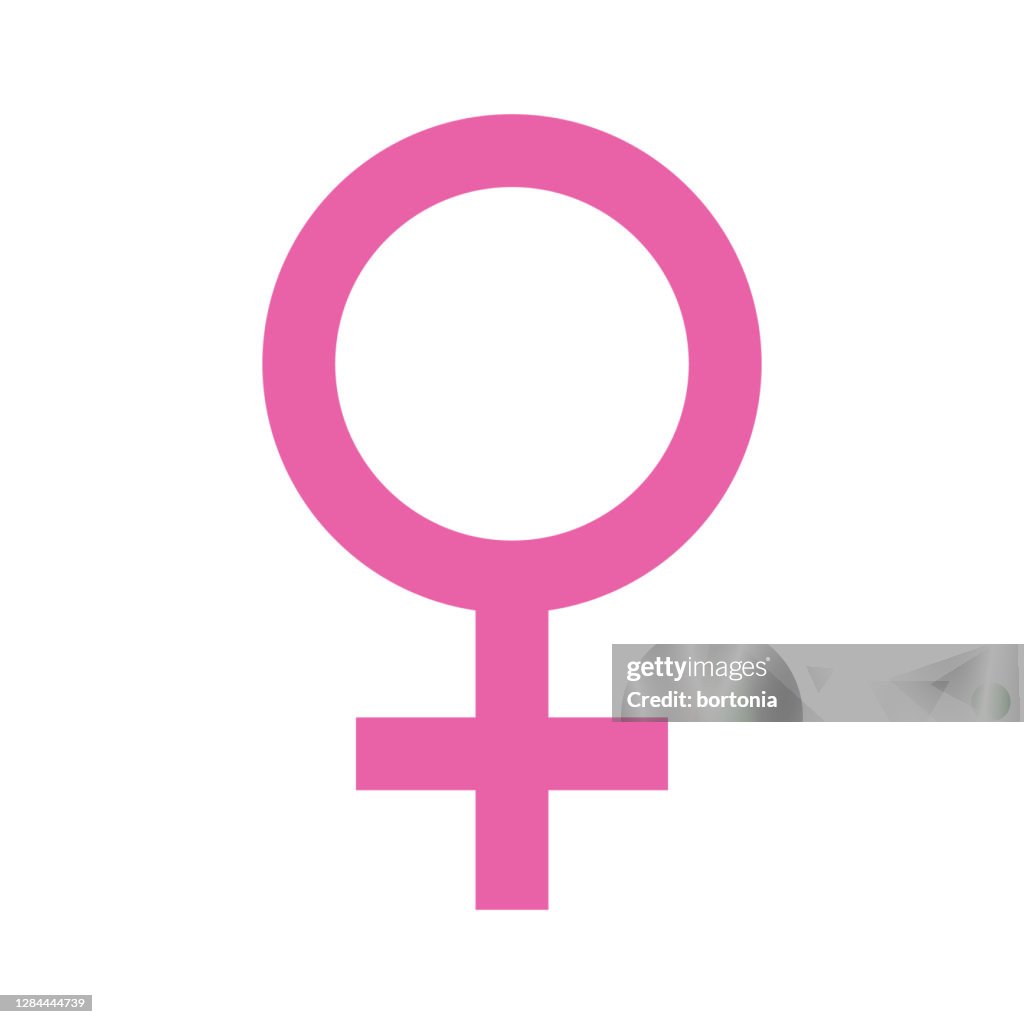 Vrouwelijk Symbool op Transparante Achtergrond