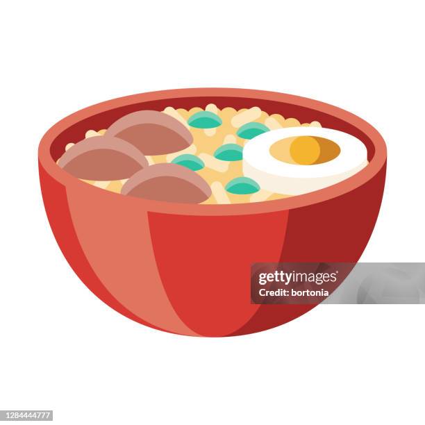 khao kha moo icon on transparent background - fried rice stock illustrations