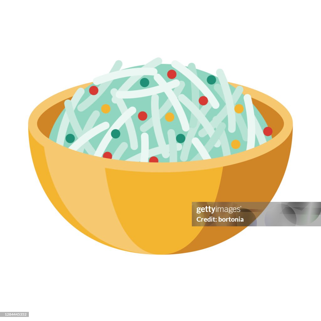 Som Tam Papaya Salad Icon on Transparent Background