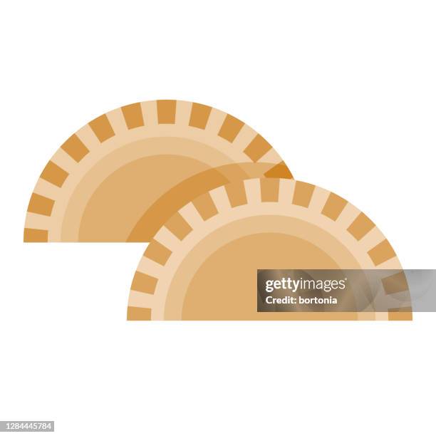 karipap curry puff icon on transparent background - vegetable samosa stock illustrations