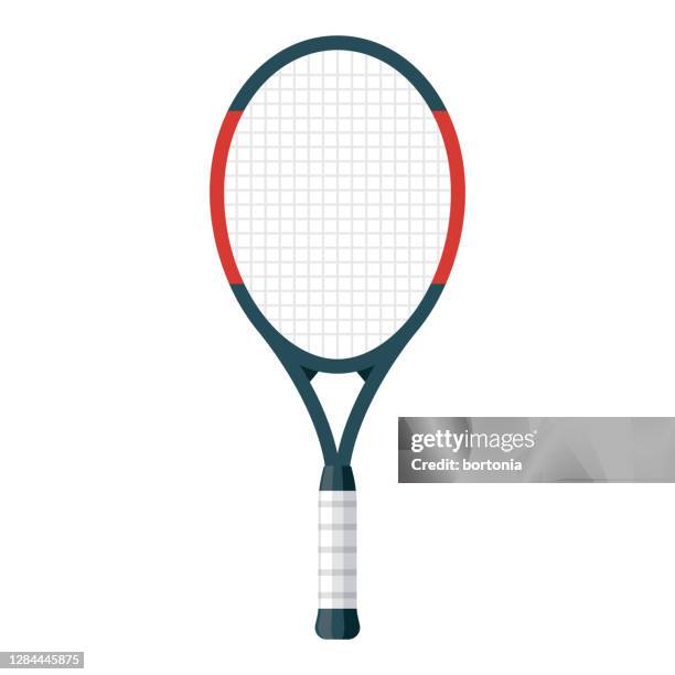 tennis racket icon on transparent background - tennis racquet stock illustrations