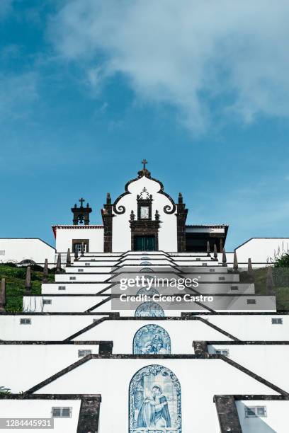 "ermida da nossa senhora da paz" church - ponta delgada azores portugal stock pictures, royalty-free photos & images