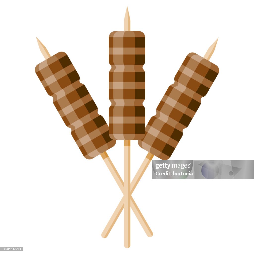 Satay Icon on Transparent Background