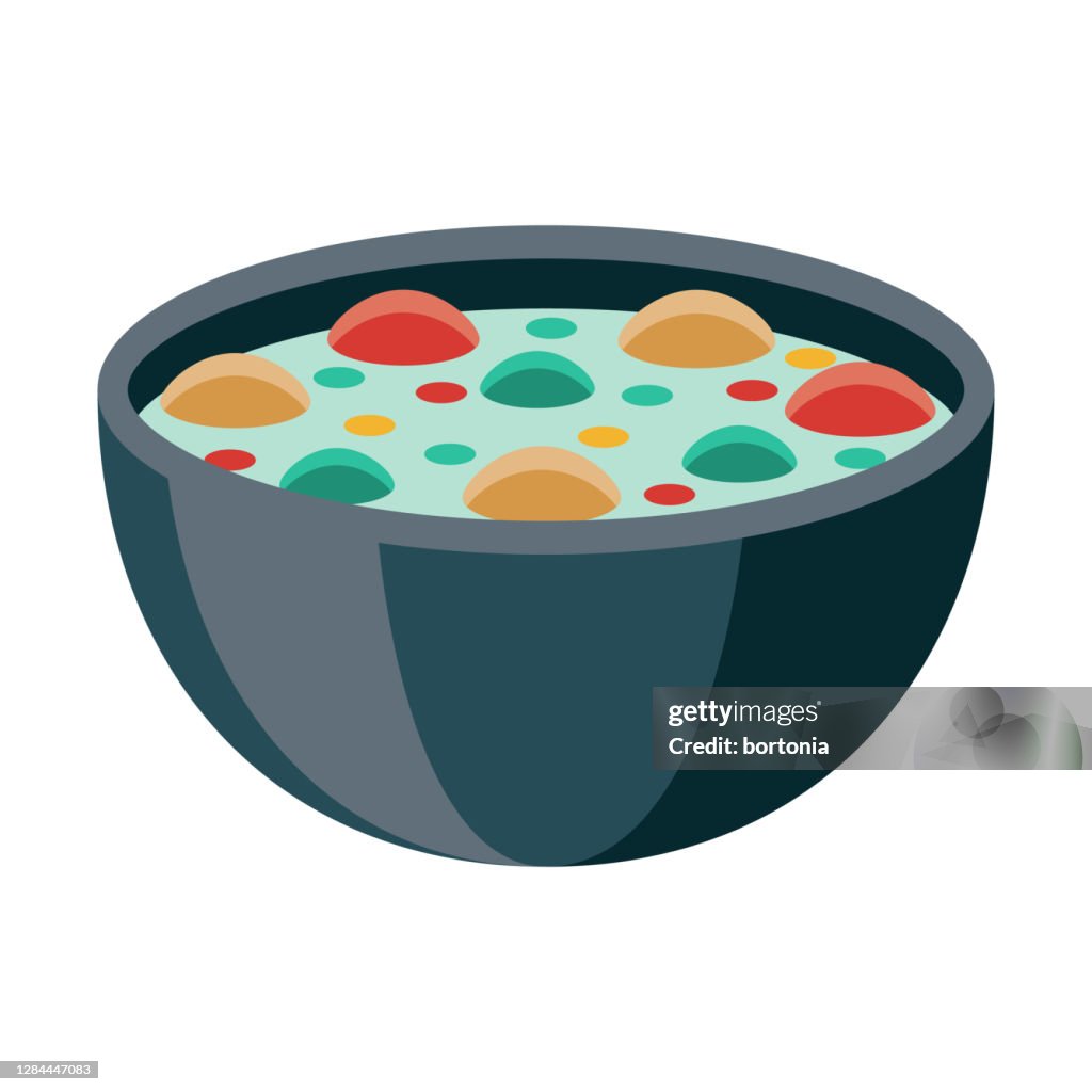 Gaeng Keow Wan Gai Green Curry Icon on Transparent Background