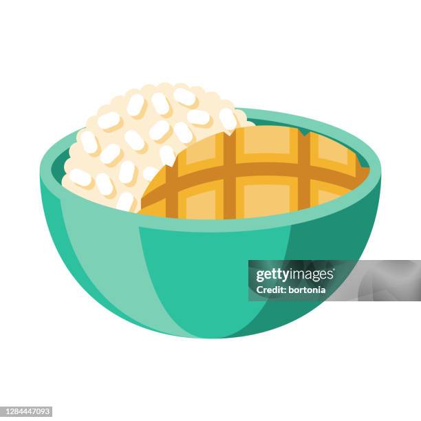 mango sticky rice khao niaow ma muang icon on transparent background - rice pudding stock illustrations