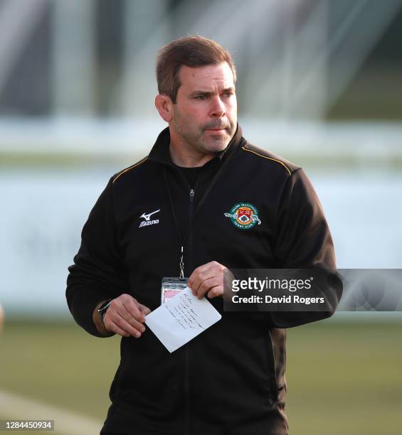 Steven Neville, the Ealing Trailfinders scrum coach looks on during the pre season friendly match between Ealing Trailfinders and Newcastle Falcons...