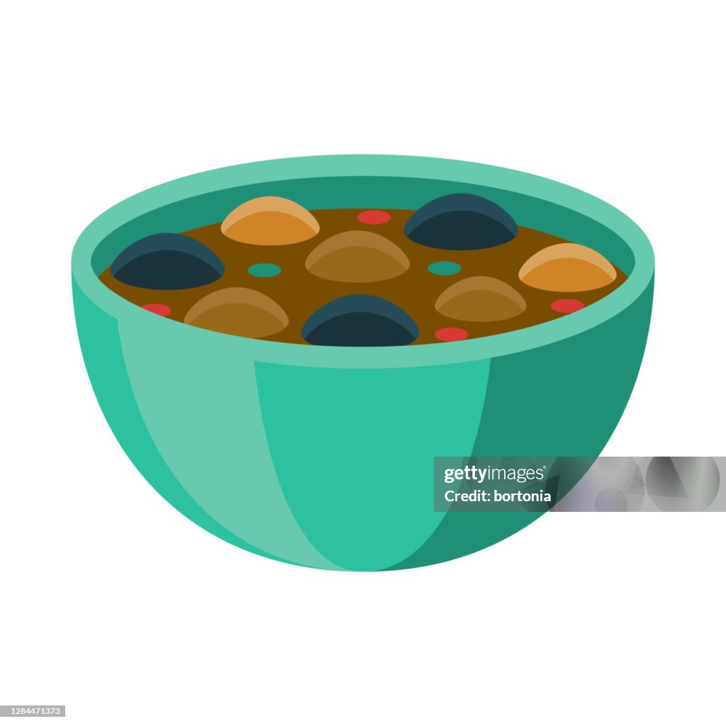 Moroccan Lamb & Prune Stew Icon on Transparent Background
