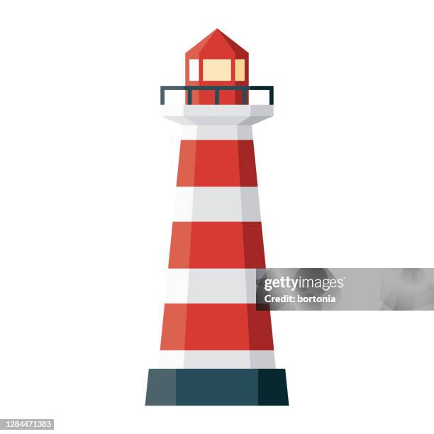 praia da barra lighthouse icon on transparent background - lighthouse stock illustrations