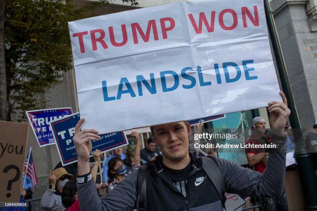 Philadelphia celebrates the defeat of President Trump as Joe Biden wins the Presidential election