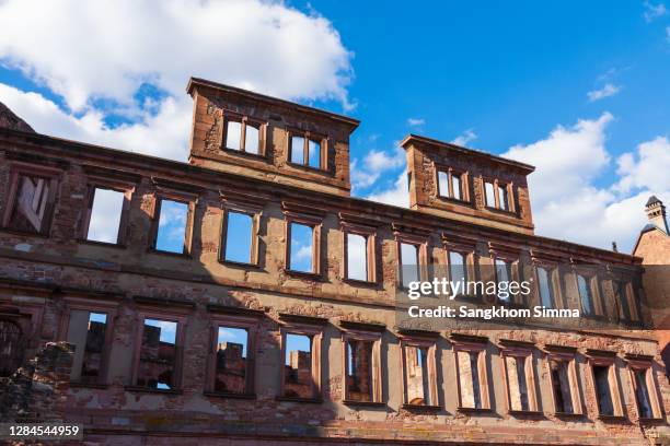 the old castle windows in heidelberg.germany. - simma stock pictures, royalty-free photos & images